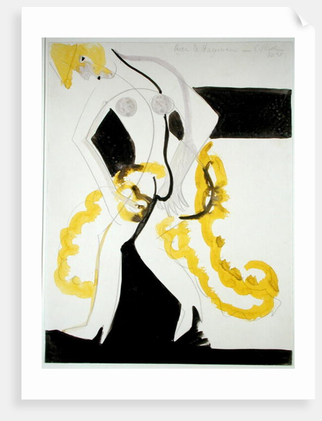 Dancer with a Yellow Shawl by Ernst Ludwig Kirchner