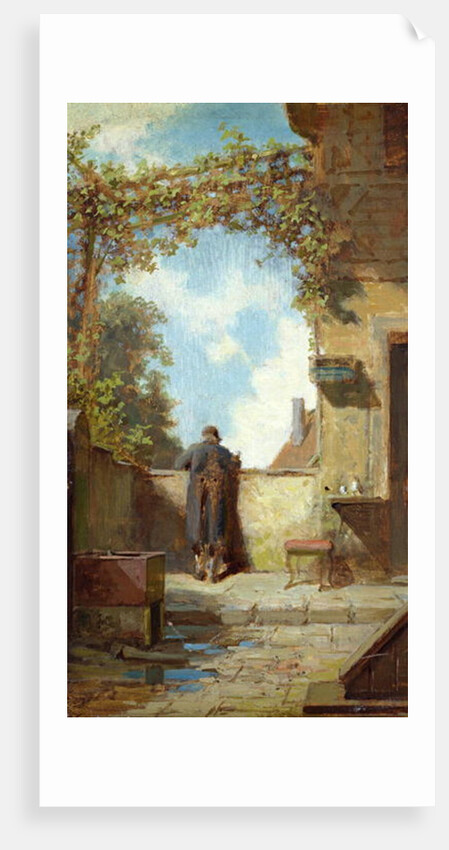 Old Man on the Terrace by Carl Spitzweg