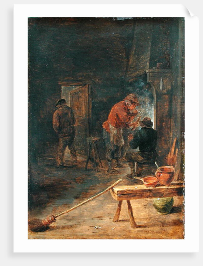 Farmers around a Fireplace by David the Younger Teniers