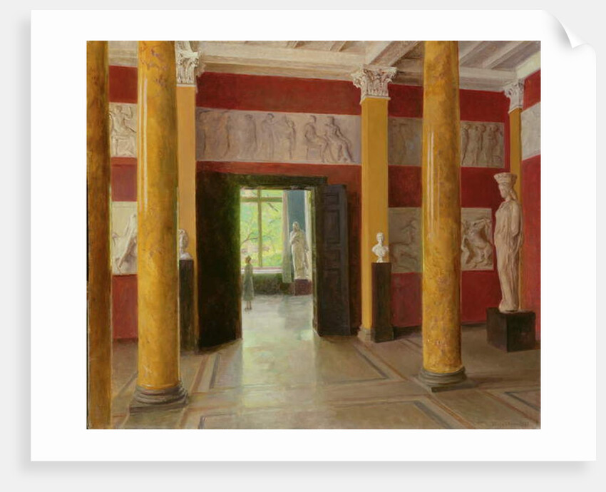 The Hall of Columns in the old part of the Hamburg Kunsthalle, 1928 by Julius August Friedrich Theodor von Ehren