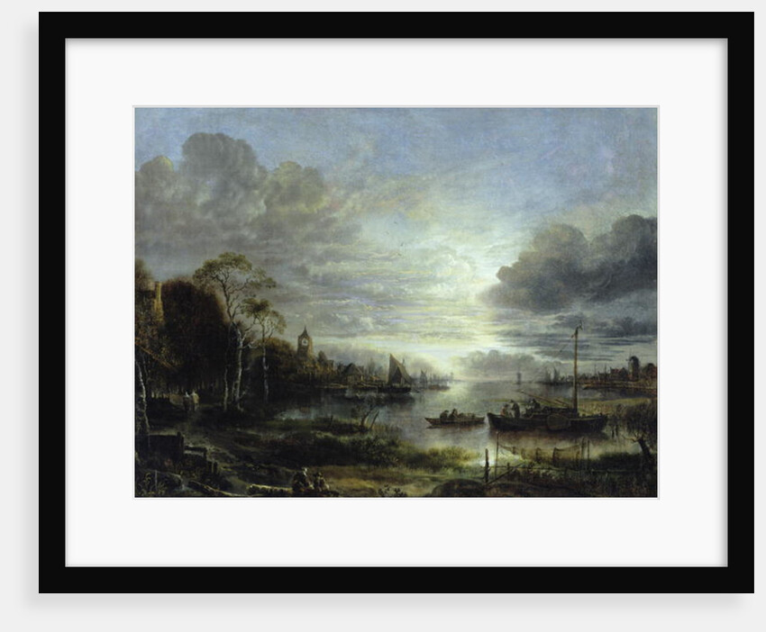 Landscape in Moonlight by Aert van der Neer