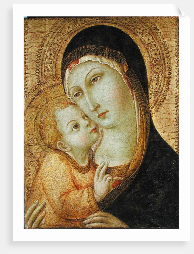 Madonna and Child by Sano di also Ansano di Pietro di Mencio Pietro