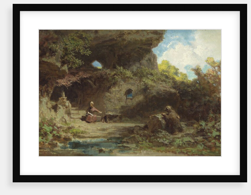 A Hermit in the Mountains by Carl Spitzweg