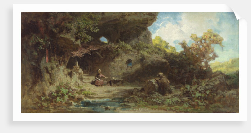 A Hermit in the Mountains by Carl Spitzweg