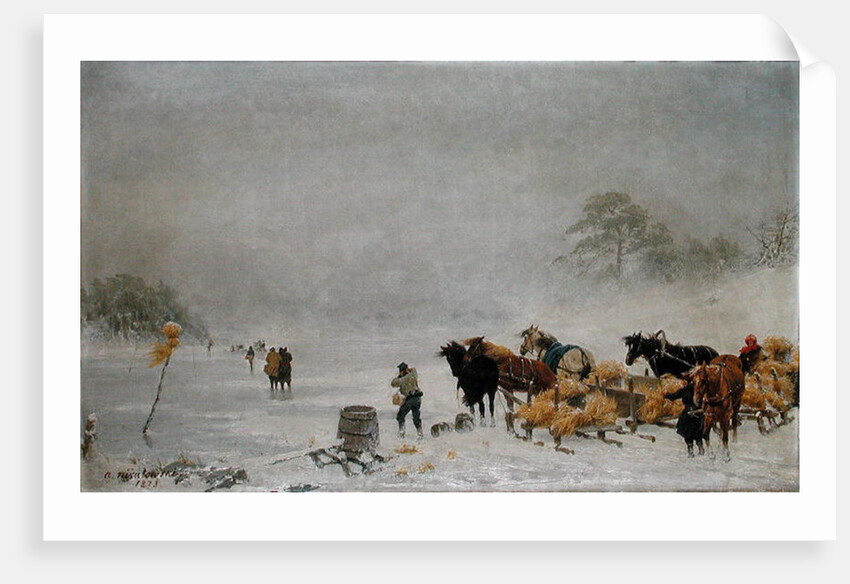 Sledges on the Ice, 1873 by Arthur Nikutowski