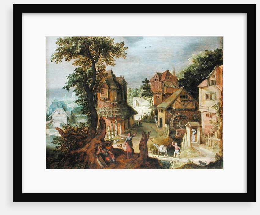 Village landscape by Anton Mirou