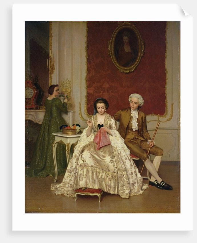 Jealousy, 1861 by Petrus Renier Hubertus Knarren