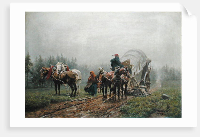 The Broken Freight Wagon, 1862 by Arthur Nikutowski