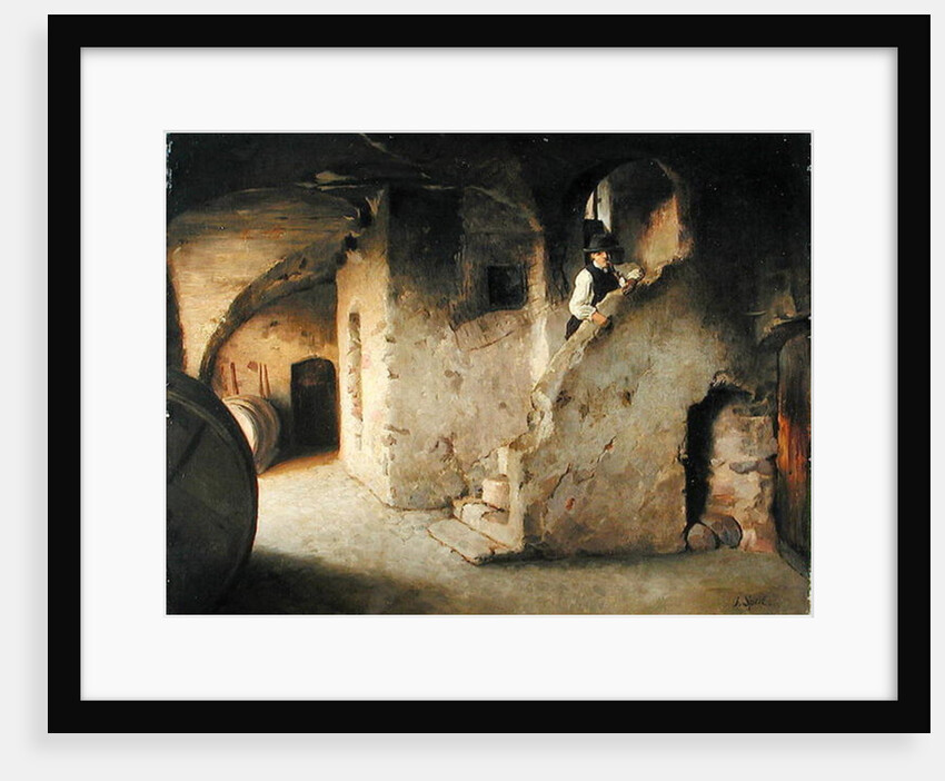 A Wine Cellar, c.1872 by Johann Sperl