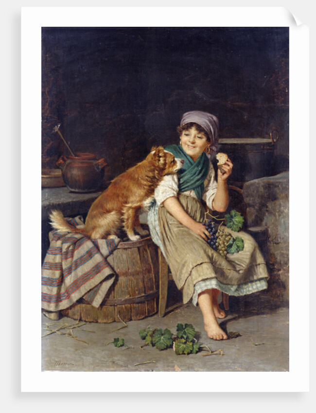 Girl with Dog by Federico Mazzotta
