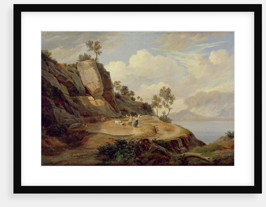 Landscape in Italy by Carl Wilhelm Goetzloff
