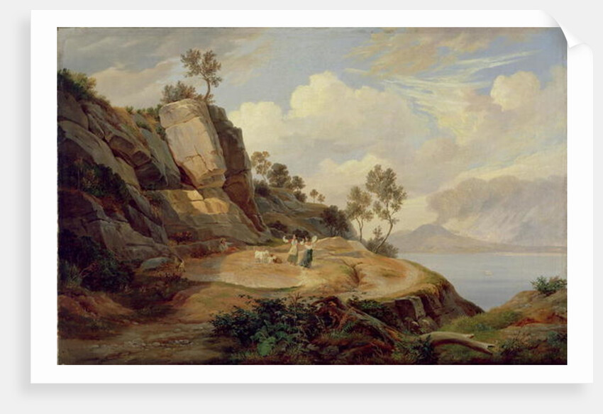 Landscape in Italy by Carl Wilhelm Goetzloff