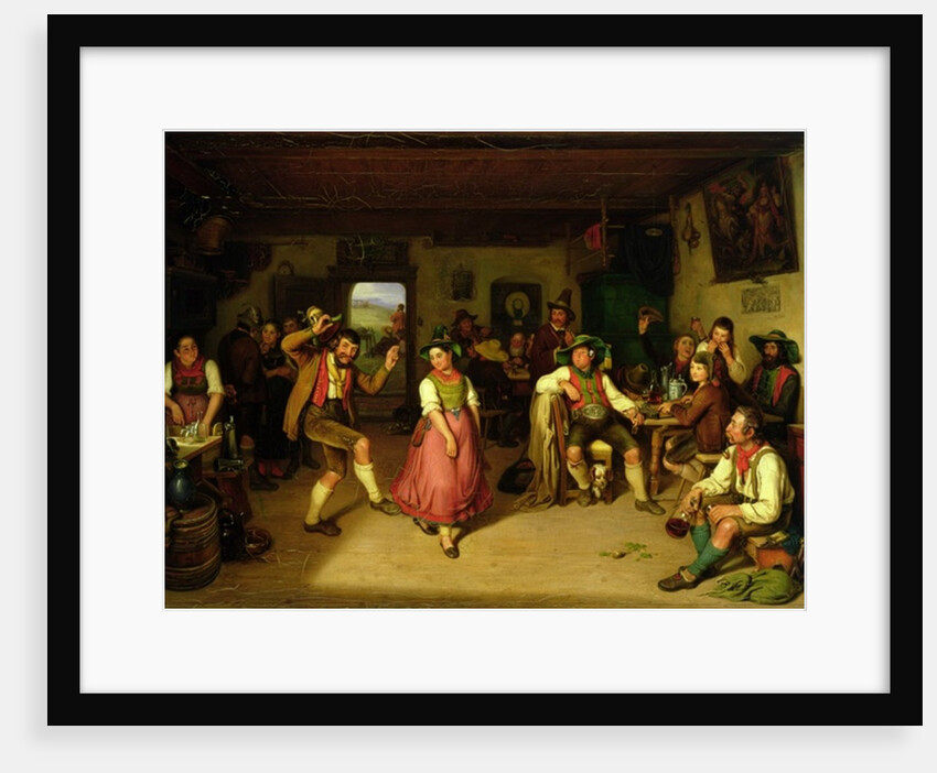 Target Shooting and Dancing in Oberbayern, 1841 by Kaspar Kaltenmoser