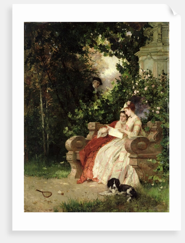 The Eavesdropper, 1868 by Carl Heinrich Hoff