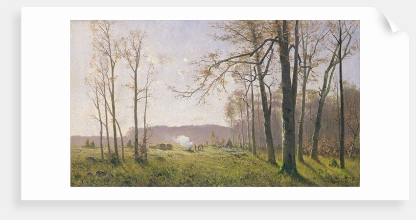 A Clearing in an Autumnal Wood, 1890 by Max Kuchel