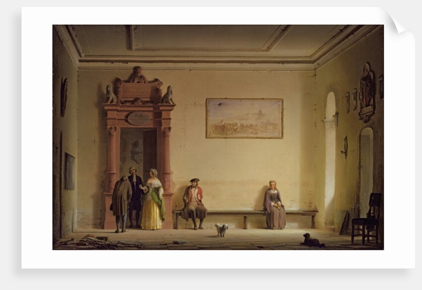 The Waiting Room, 1857 by Hermann Dyck