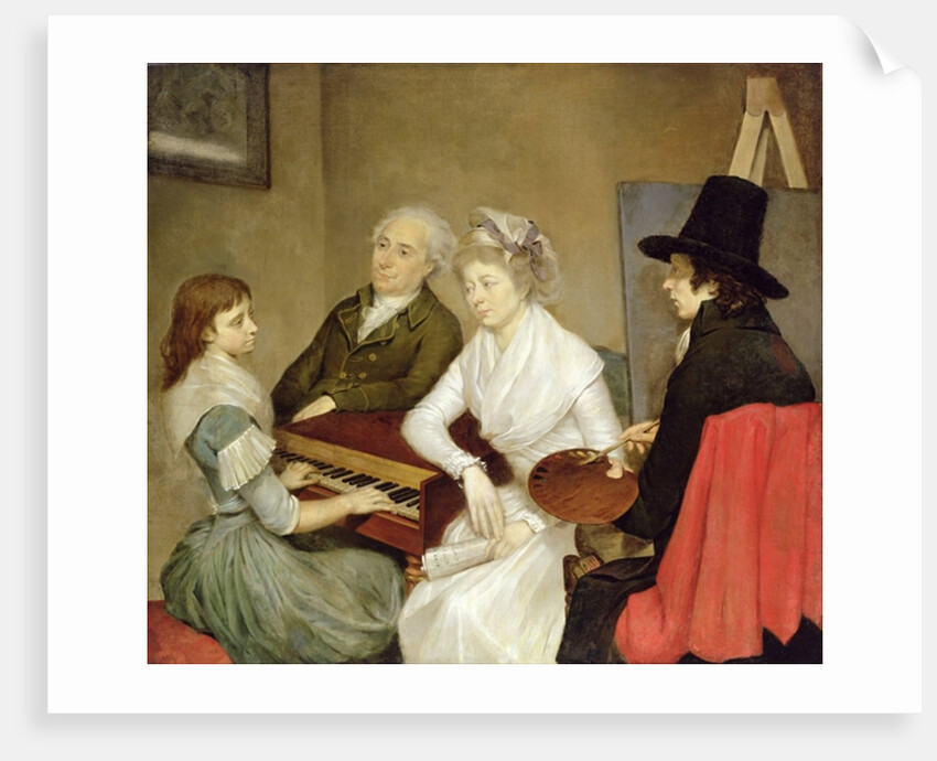 Self Portrait with Family by Georg Ludwig Eckhardt