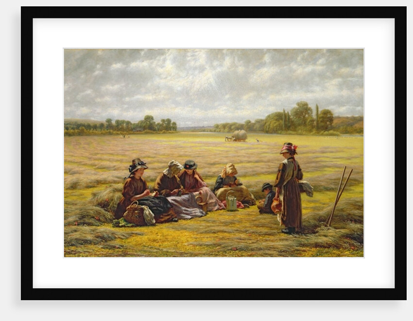 Harvesters resting in the Sun, Berkshire, 1865 by Walter Field