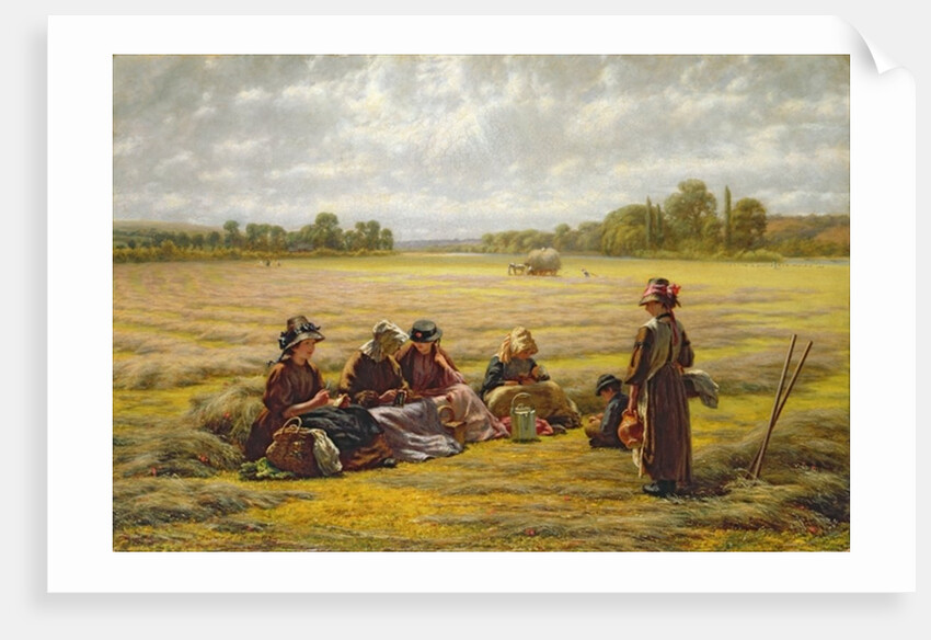 Harvesters resting in the Sun, Berkshire, 1865 by Walter Field