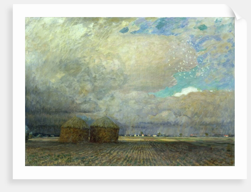 Landscape with Huts, 1900 by Leopold Karl Walter von Kalckreuth