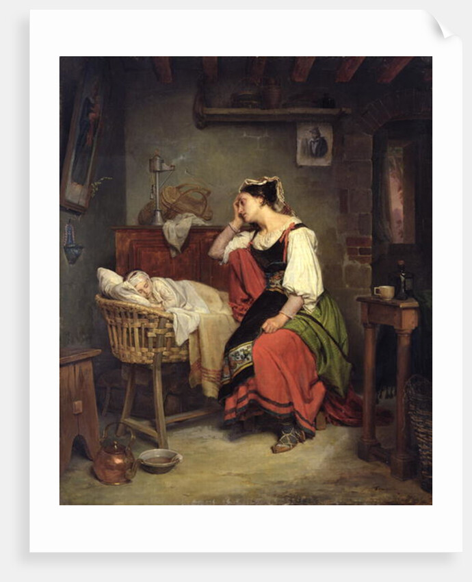 The Sick Child by Jean Augustin Franquelin