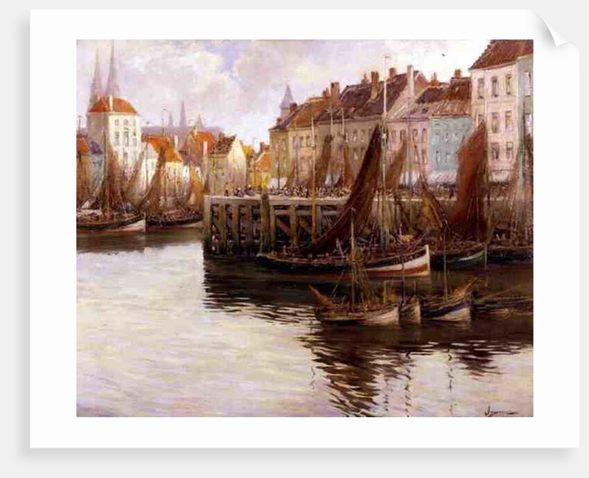 Ostend Harbour by Willem Bataille