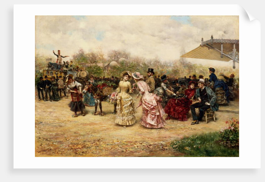 The Flower Sellers, 1883 by Ludovico Marchetti