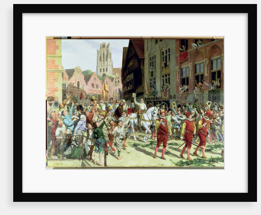 The Triumphal Arrival in Rotterdam of Prince Maurice of Orange-Nassau after the Battle of Nieuwpoort in 1600, 1884 by Lucien Alphonse Gros