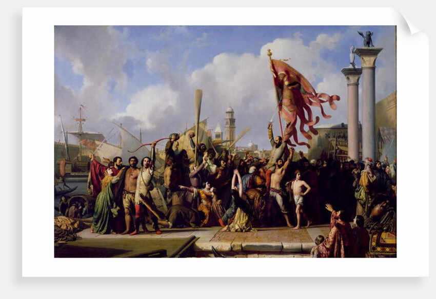 The Triumph of Pisani, 1847 by Alexandre-Jean-Baptiste Hesse