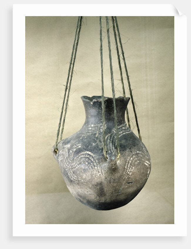 Vessel with a ribbon-style decoration, from Belloye-sur-Somme, Danubian Neolithic, c.3500 BC by Prehistoric Prehistoric