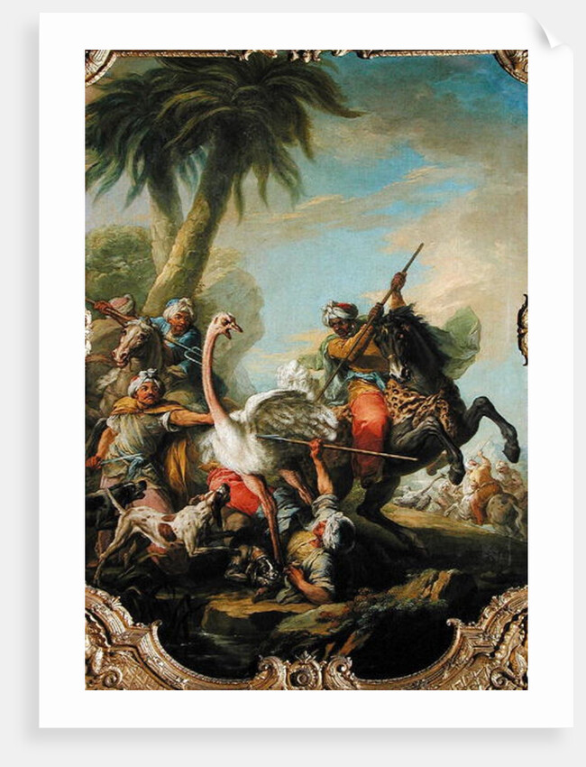 The Ostrich Hunt by Carle van Loo