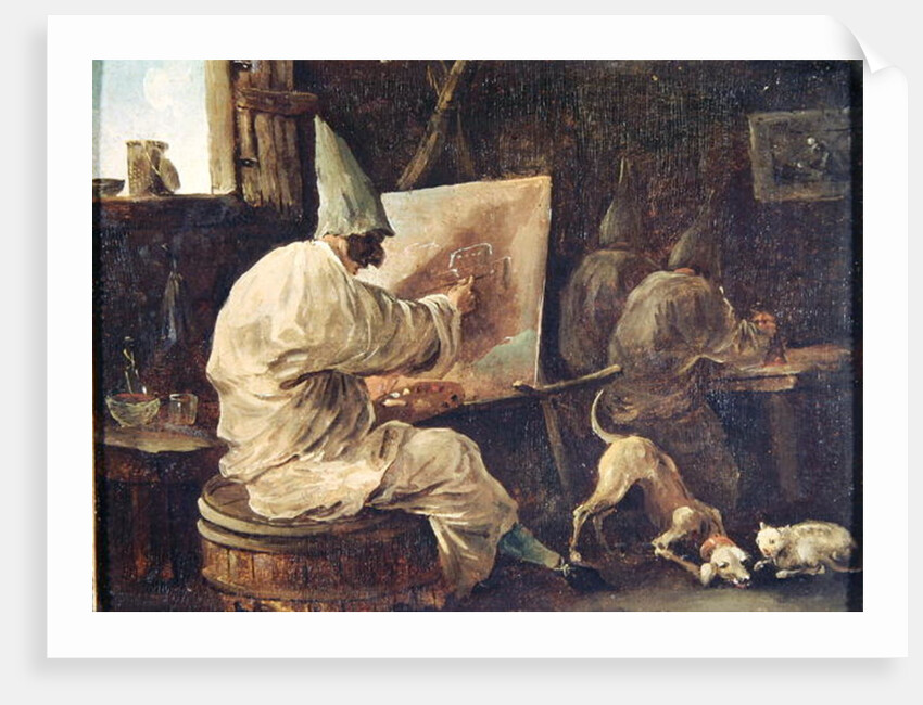 Painter Buffoons by Hubert Robert