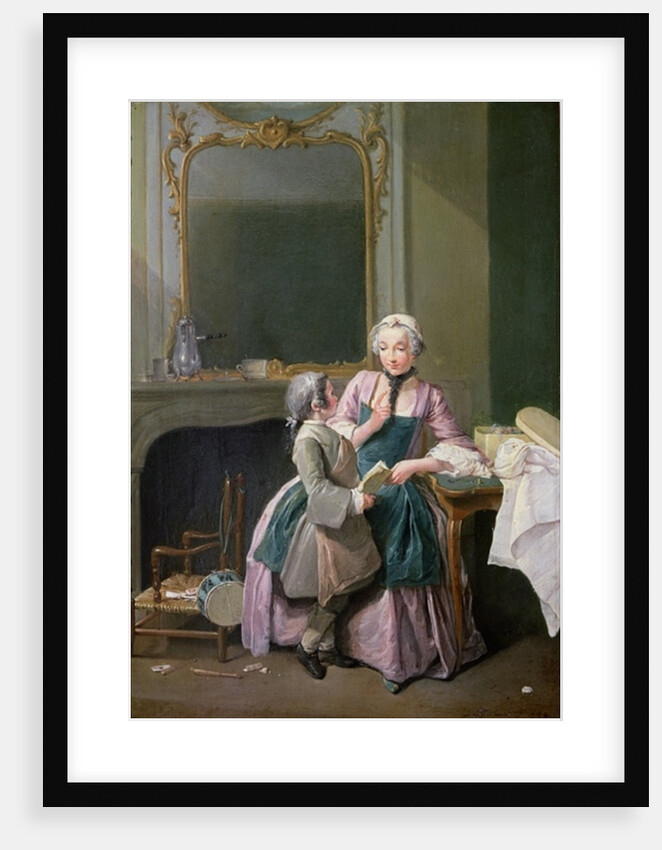 The Reading Lesson, 1740 by Louis Aubert