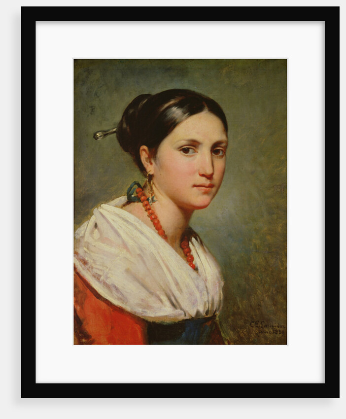 Portrait of a Young Italian Woman, 1829 by Charles-Philippe Lariviere