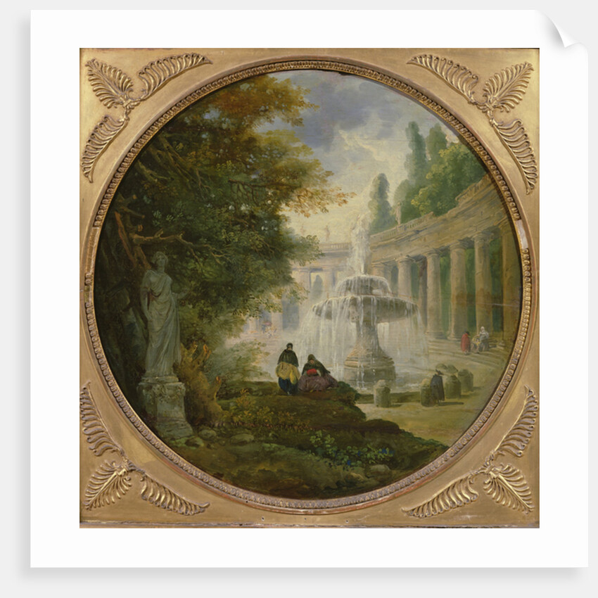 Fountain in a park, c.1762-65 by Hubert Robert