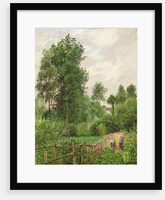 Paysage, temps gris a Eragny, 1899 by Camille Pissarro