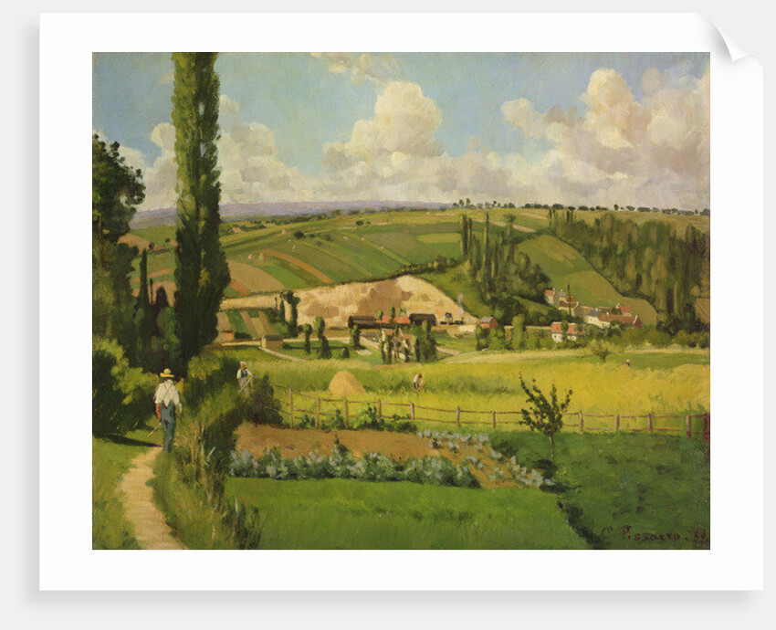 Paysage aux Patis, Pointoise, 1868 by Camille Pissarro