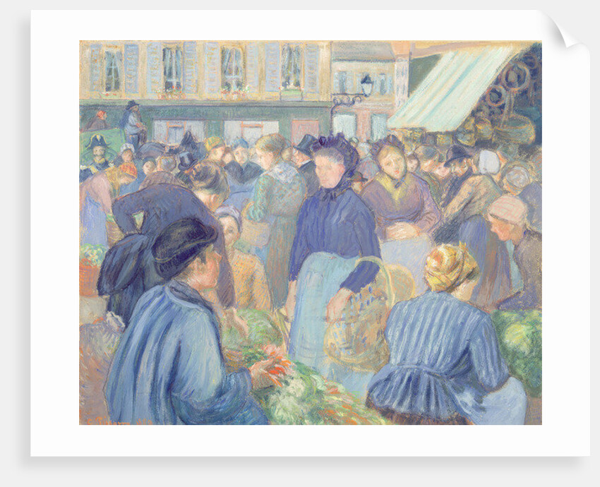 Le Marche de Gisors, 1889 by Camille Pissarro