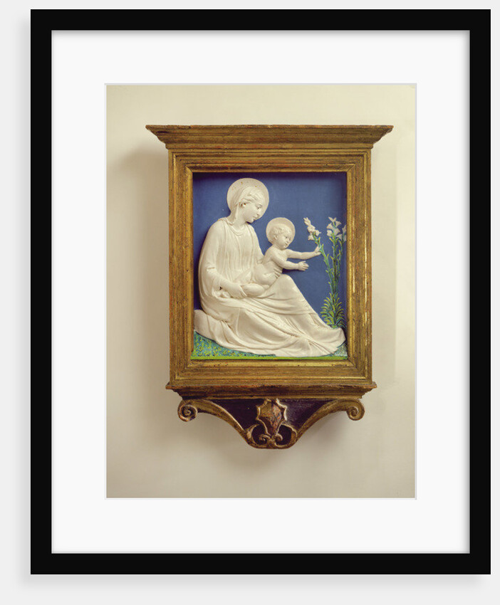 Madonna of the Lilies, c.1450-60 by Luca Della Robbia