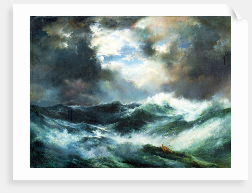 Moonlit Shipwreck at Sea, 1901 by Thomas Moran