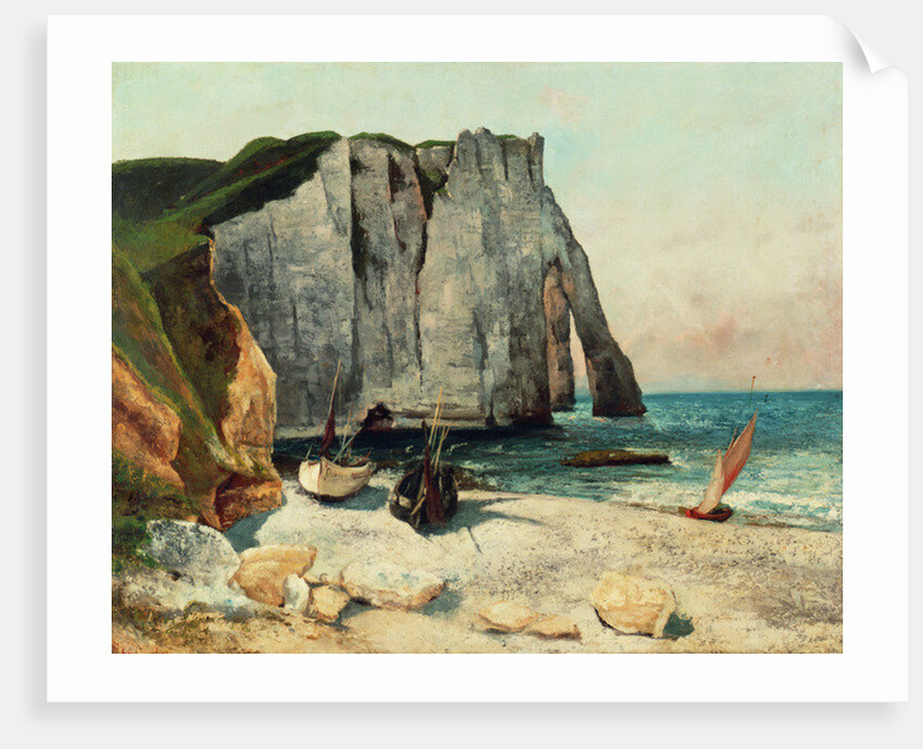 The Cliffs of Etretat, the Port of Avale, 1869 by Gustave Courbet