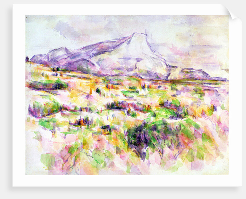 Mont Sainte-Victoire from Les Lauves, 1902-06 by Paul Cezanne