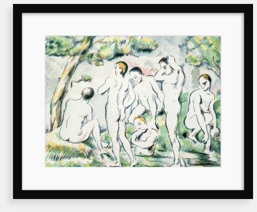 The Bathers, small plate 1897 by Paul Cezanne