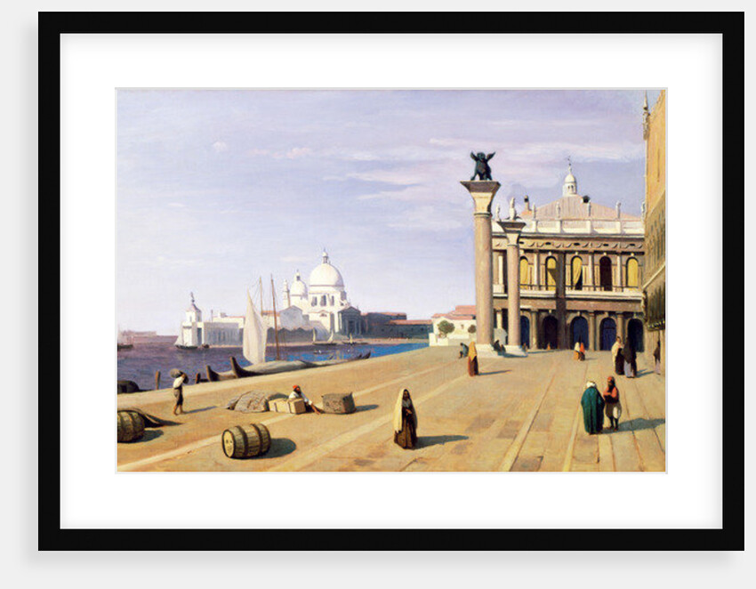 Riva degli Schiavone, Venice, 1845 by Jean Baptiste Camille Corot