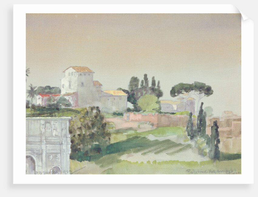 Palatine Hill from the Colosseum, 1927 by Arthur Bowen Davies