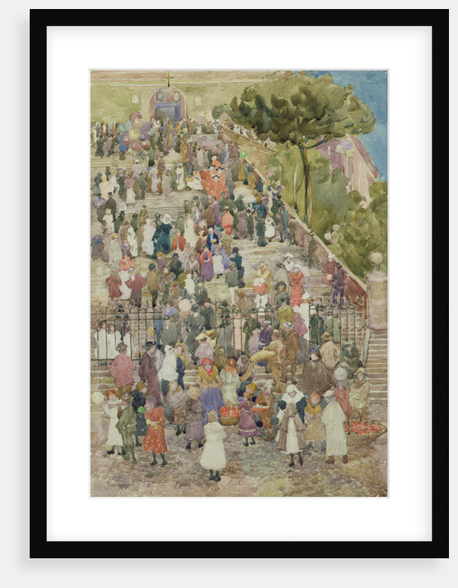 Steps of Santa Maria Aracoeli, Rome, c.1898-99 by Maurice Brazil Prendergast