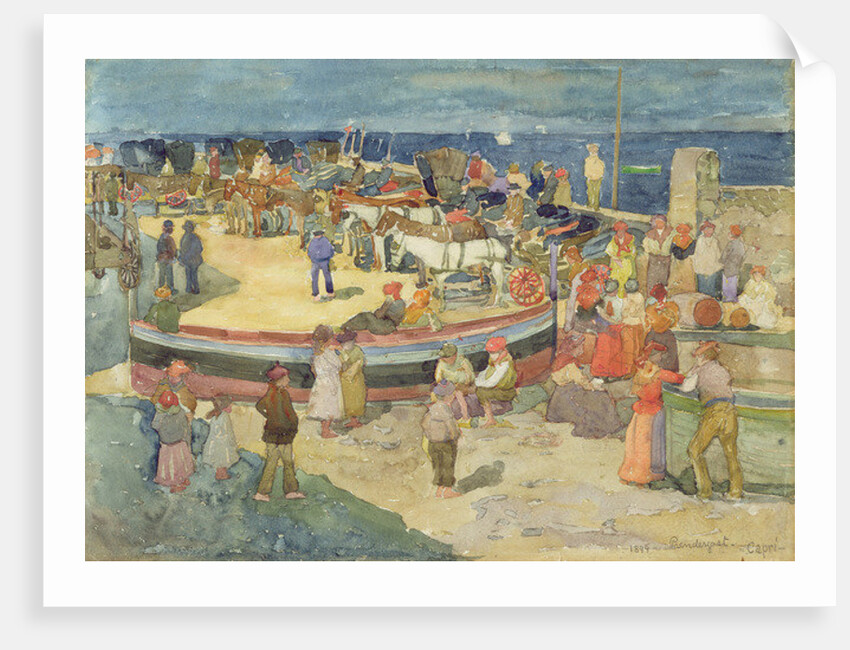 Grande Marina, Capri, 1899 by Maurice Brazil Prendergast