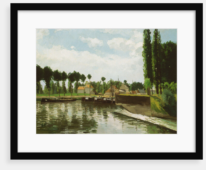 The Lock at Pontoise, 1869-70 by Camille Pissarro