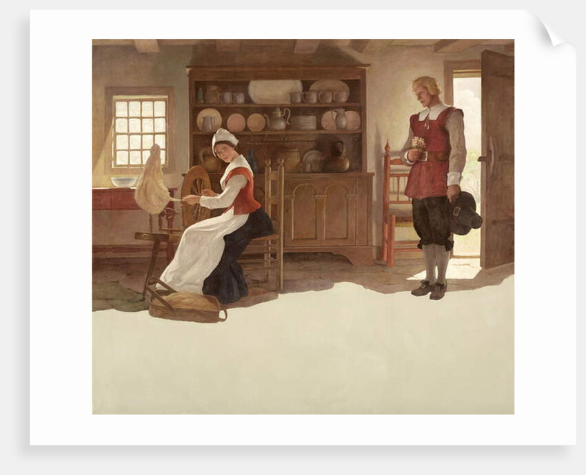 John Alden and Priscilla, 1945 by Newell Convers Wyeth