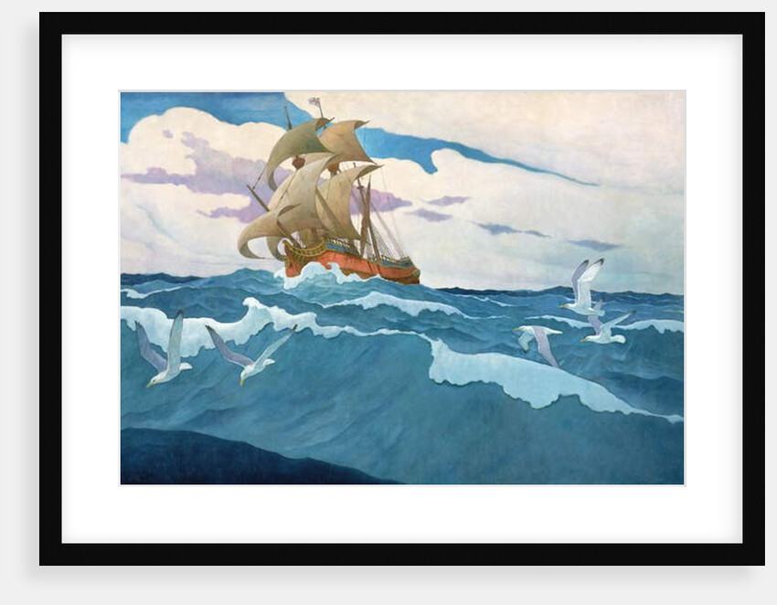 The Coming of the Mayflower in 1620, 1941 by Newell Convers Wyeth